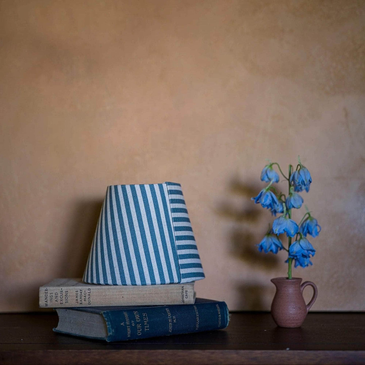 The Linen Card Lampshade In Delphinium