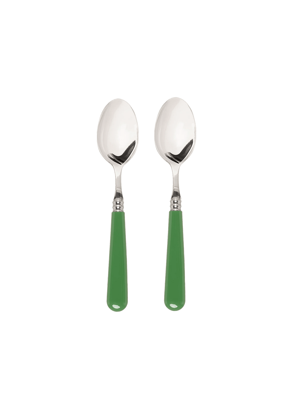 Green Set of 2 Teaspoons