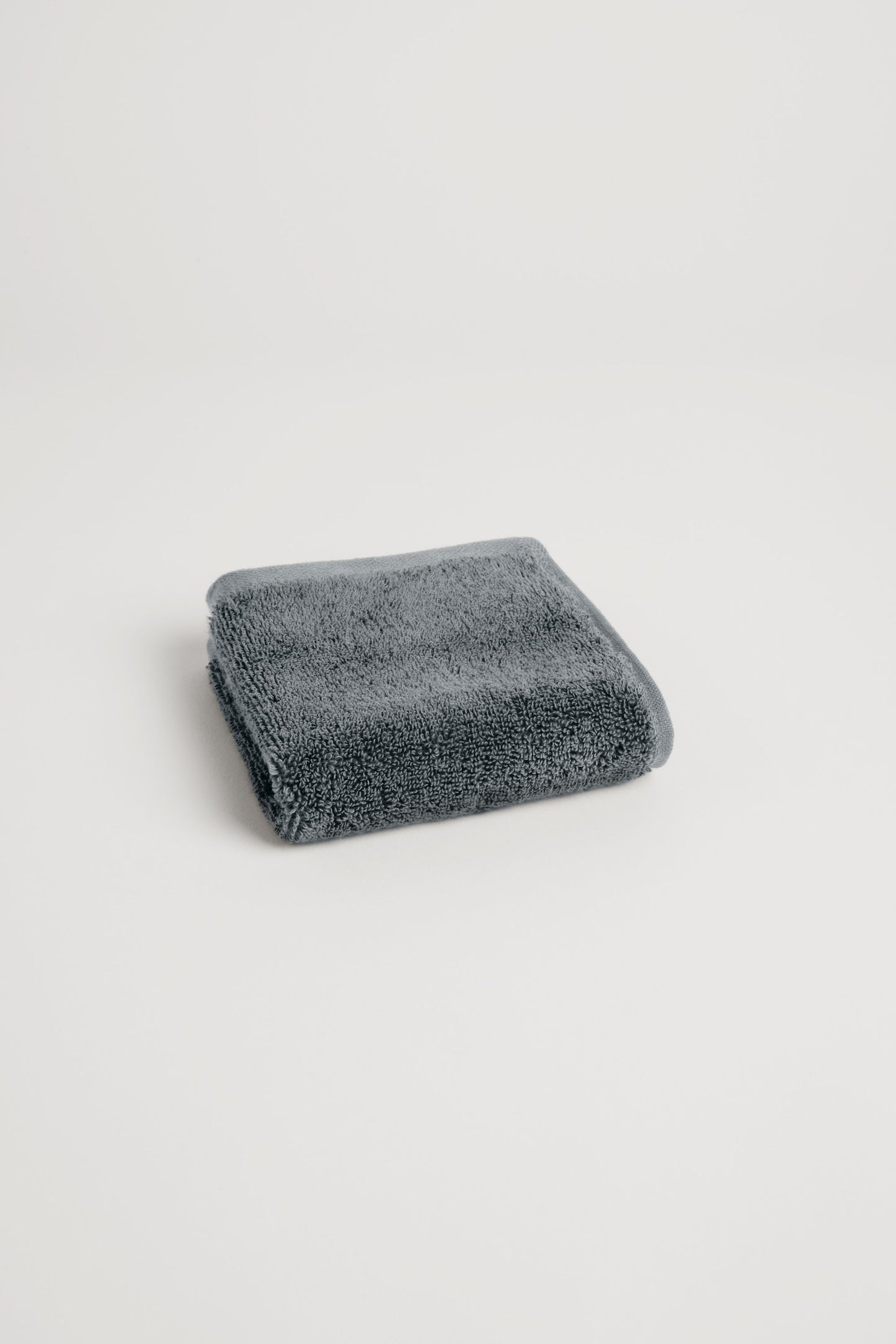Organic Cotton Face Towel - Slate Grey
