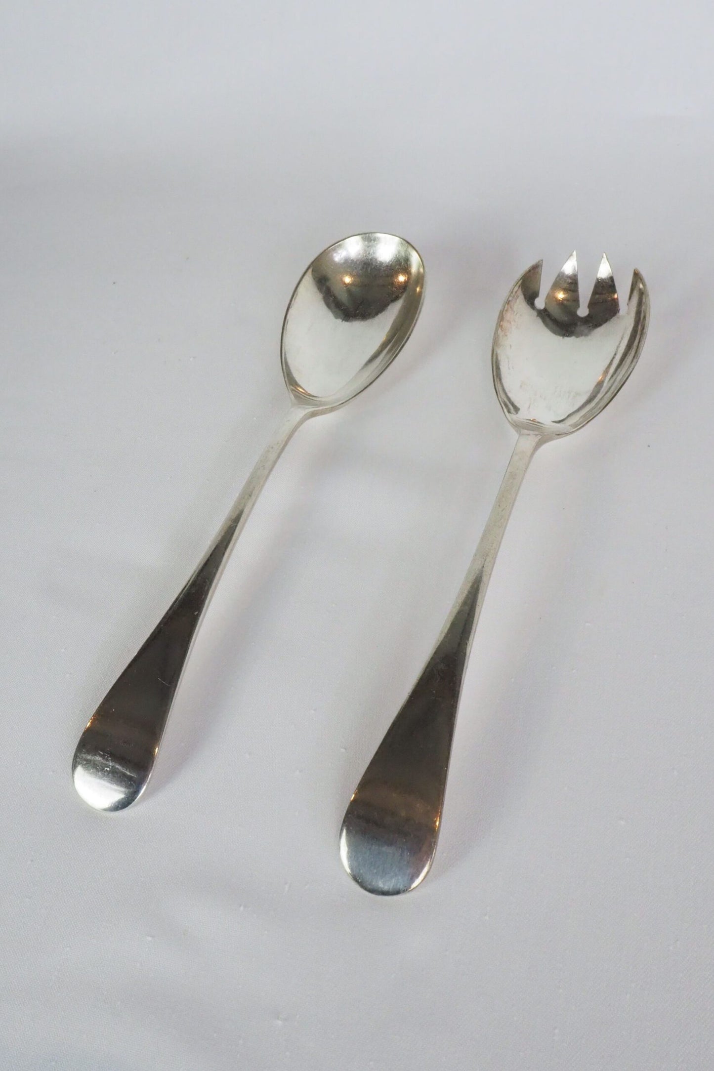 Silver Plate Salad Servers