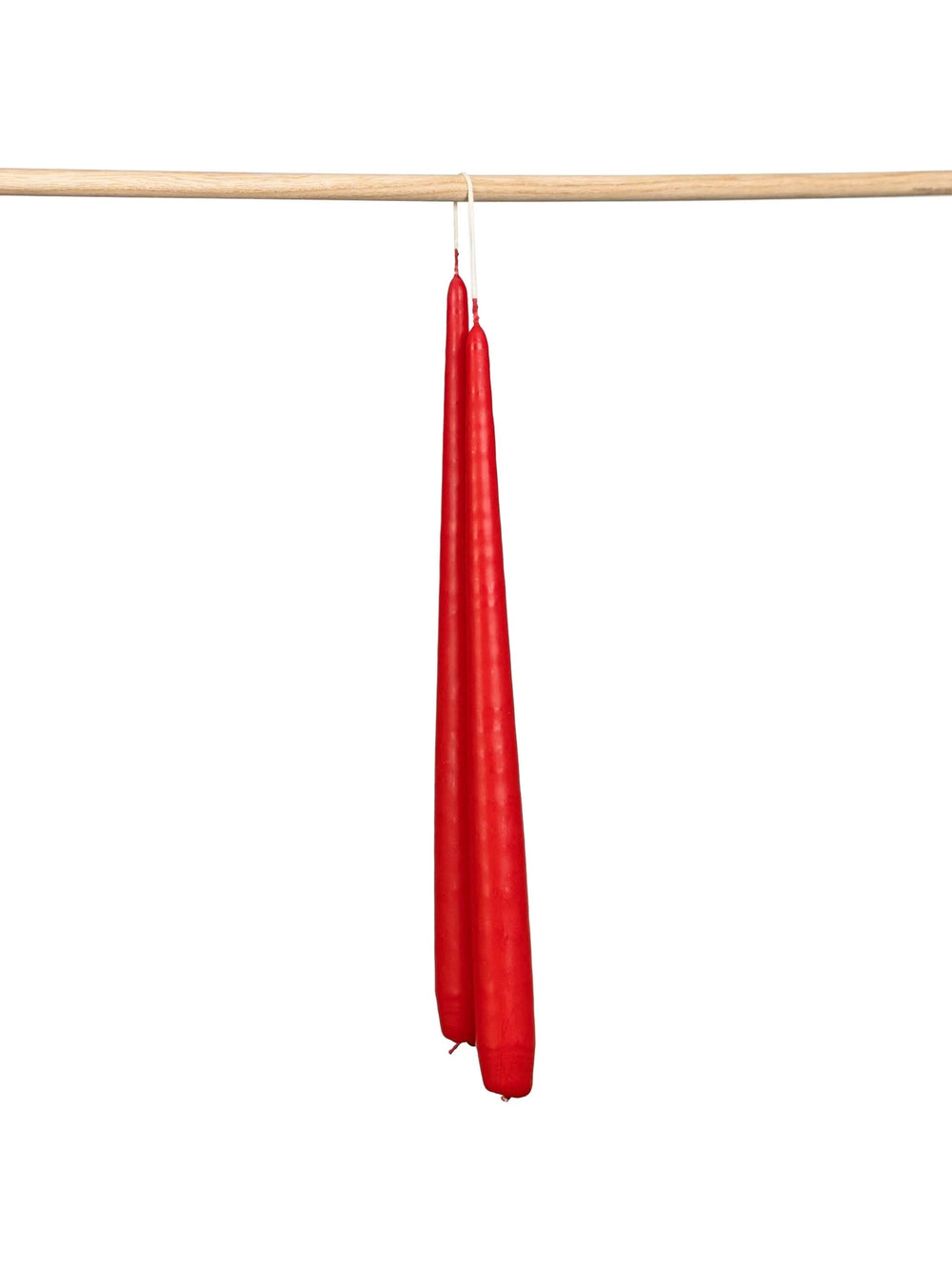 Red Tapered Candles - Set of 2