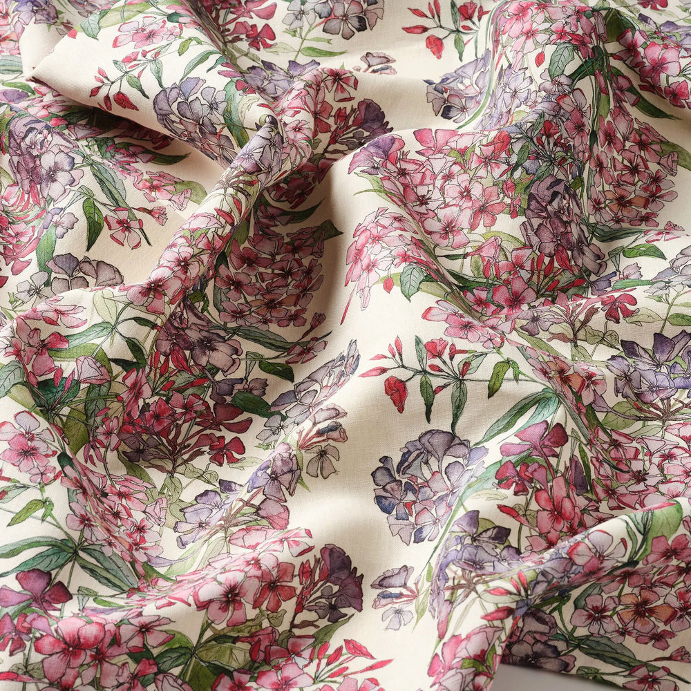 Mixed Phlox Rows Fabric