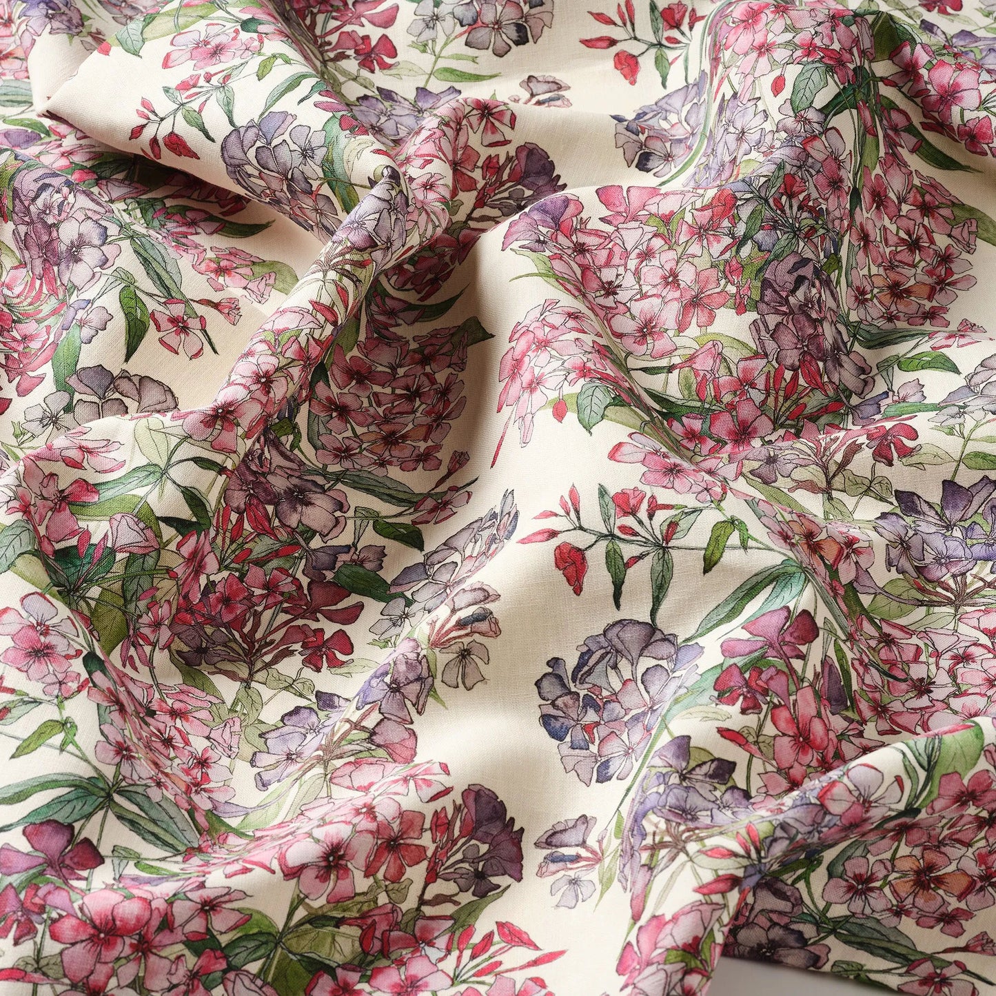 Mixed Phlox Rows Fabric