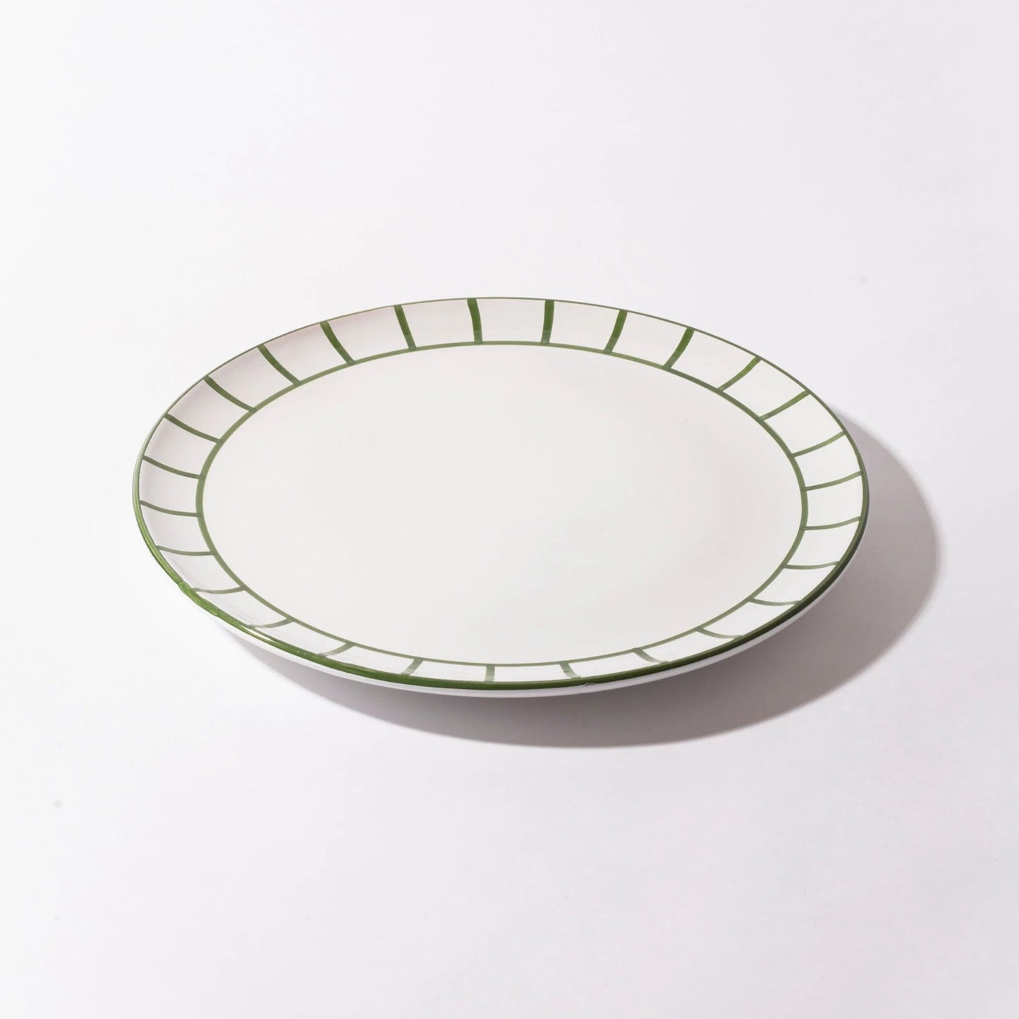 Dinner Plate - Olive Green Fence