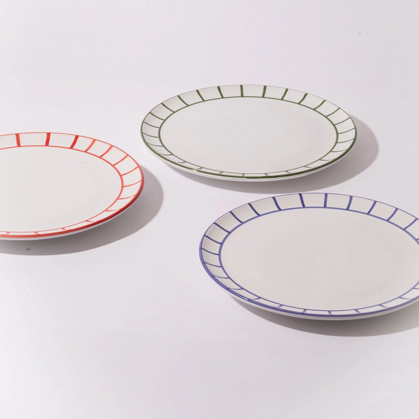 Dinner Plate - Olive Green Fence