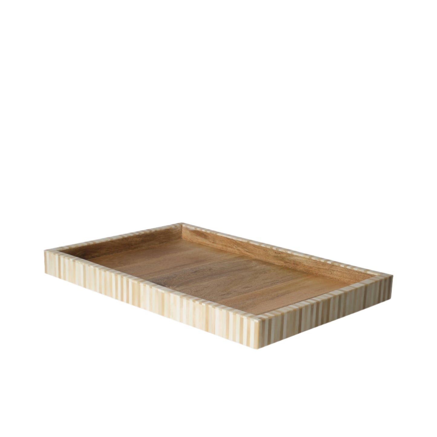 Rectangular Inlay Tray | Extra Large | Beige | Striped