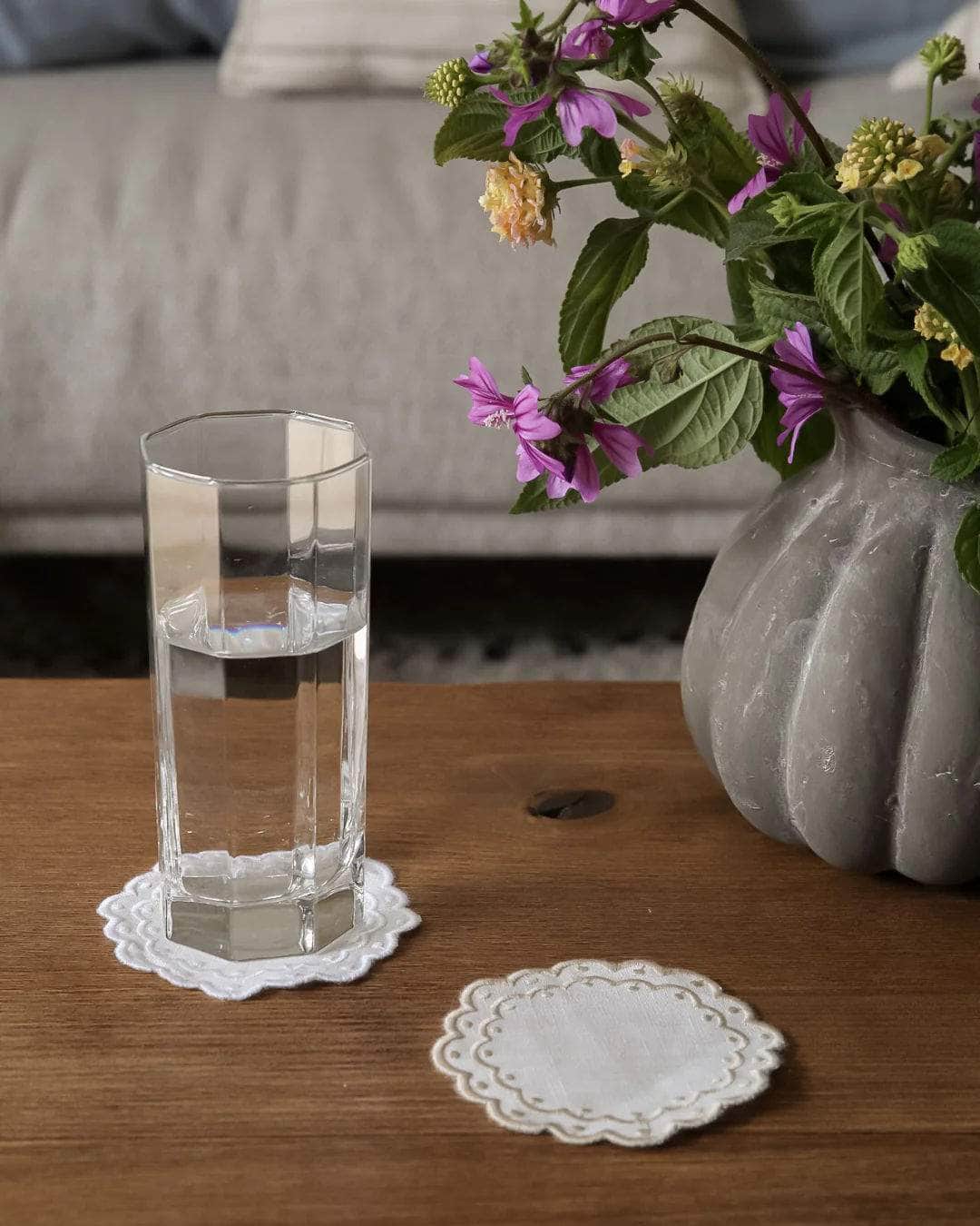 Dots Coaster, White