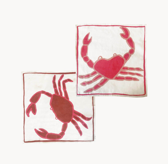 Crab Napkins- Set of 2