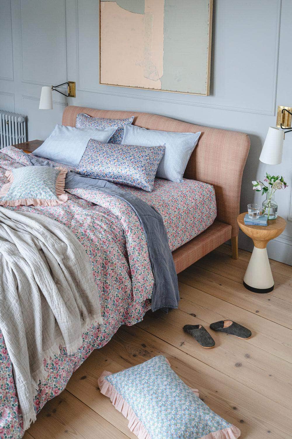 Fitted Sheet Made With Liberty Fabric Betsy Candy Floss