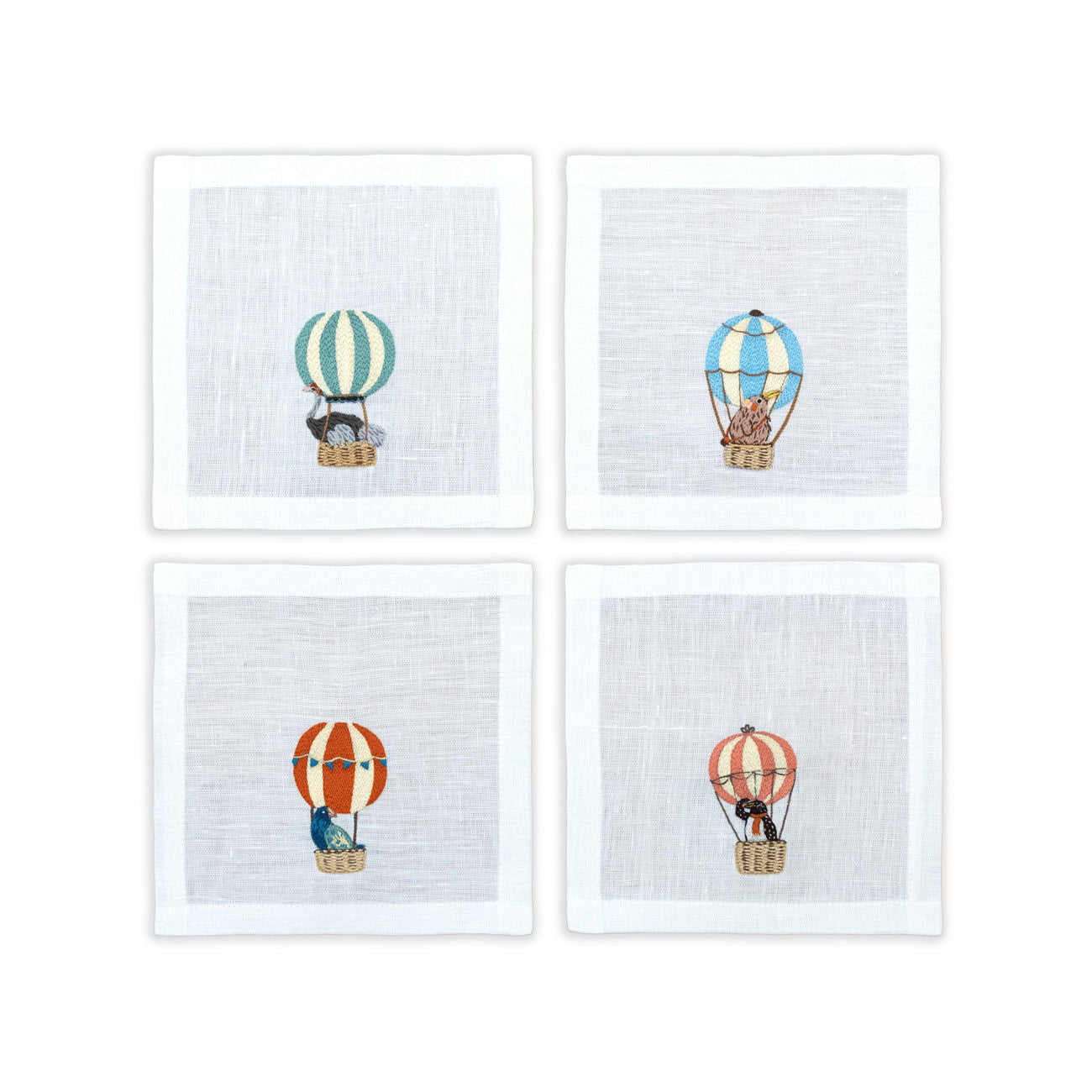 Balloon Safari - Cocktail Napkins (Set of 4)