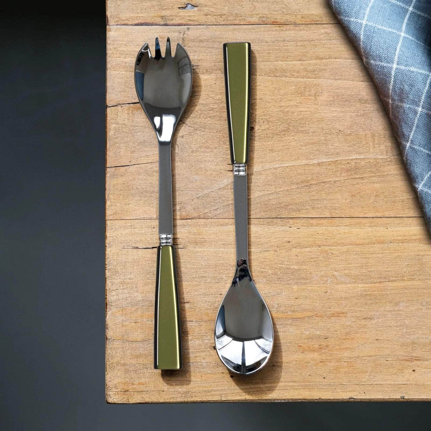 Icône Salad Serving Set, Linden Green