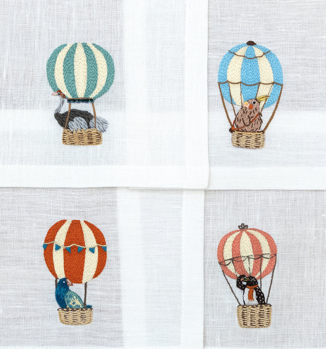 Balloon Safari - Cocktail Napkins (Set of 4)