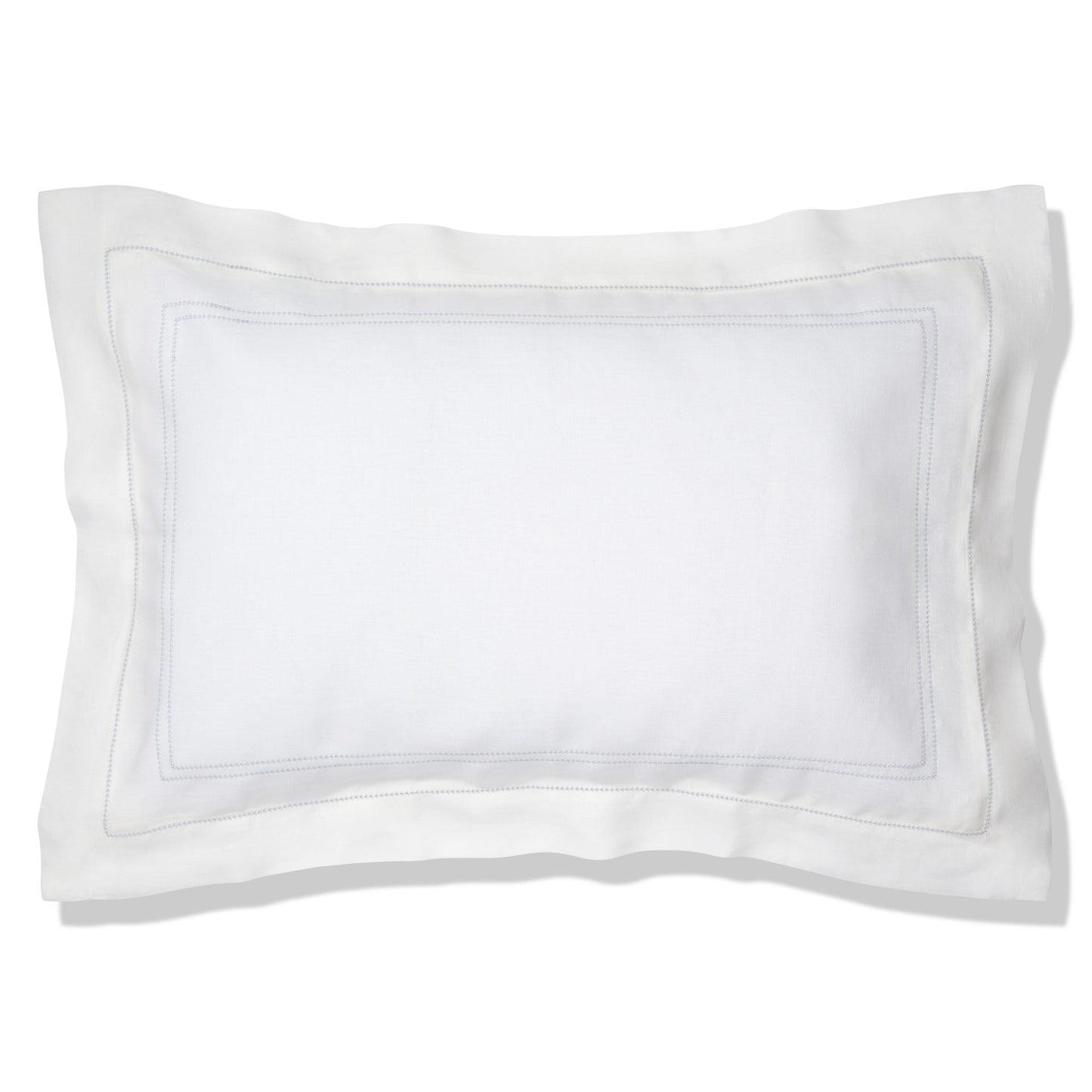 Bed Linen Set Hemstitch Chambray Blue