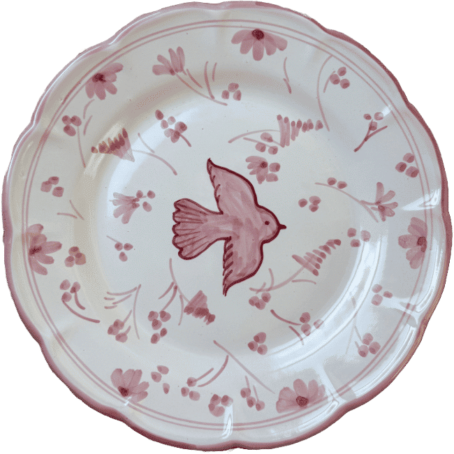 Colomba Pink Plate 25cm