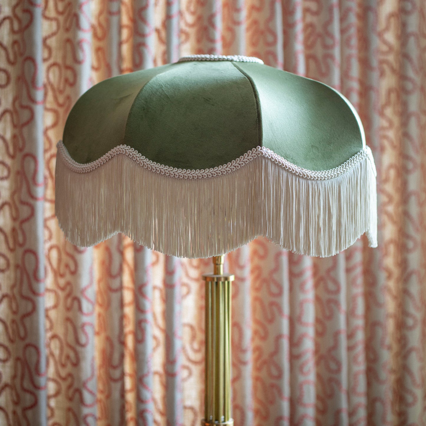 The Pistachio Fringed Lampshade