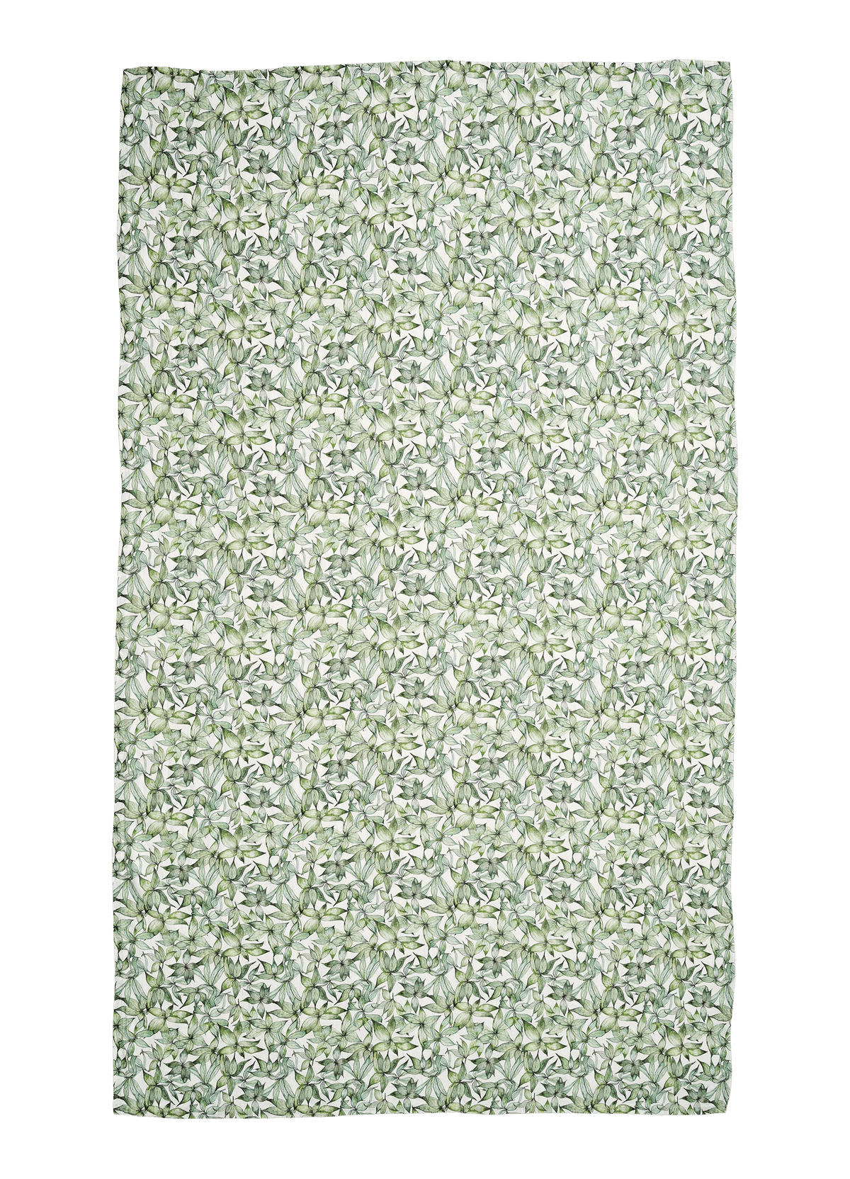 Hellebore Leaves Linen Tablecloth