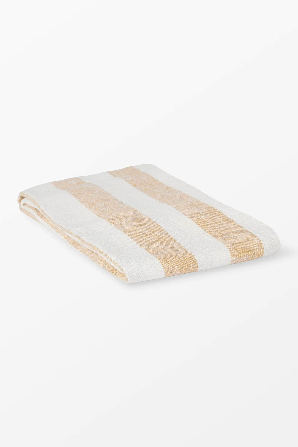 Linen Bath Towel Cabana Stripe Yellow