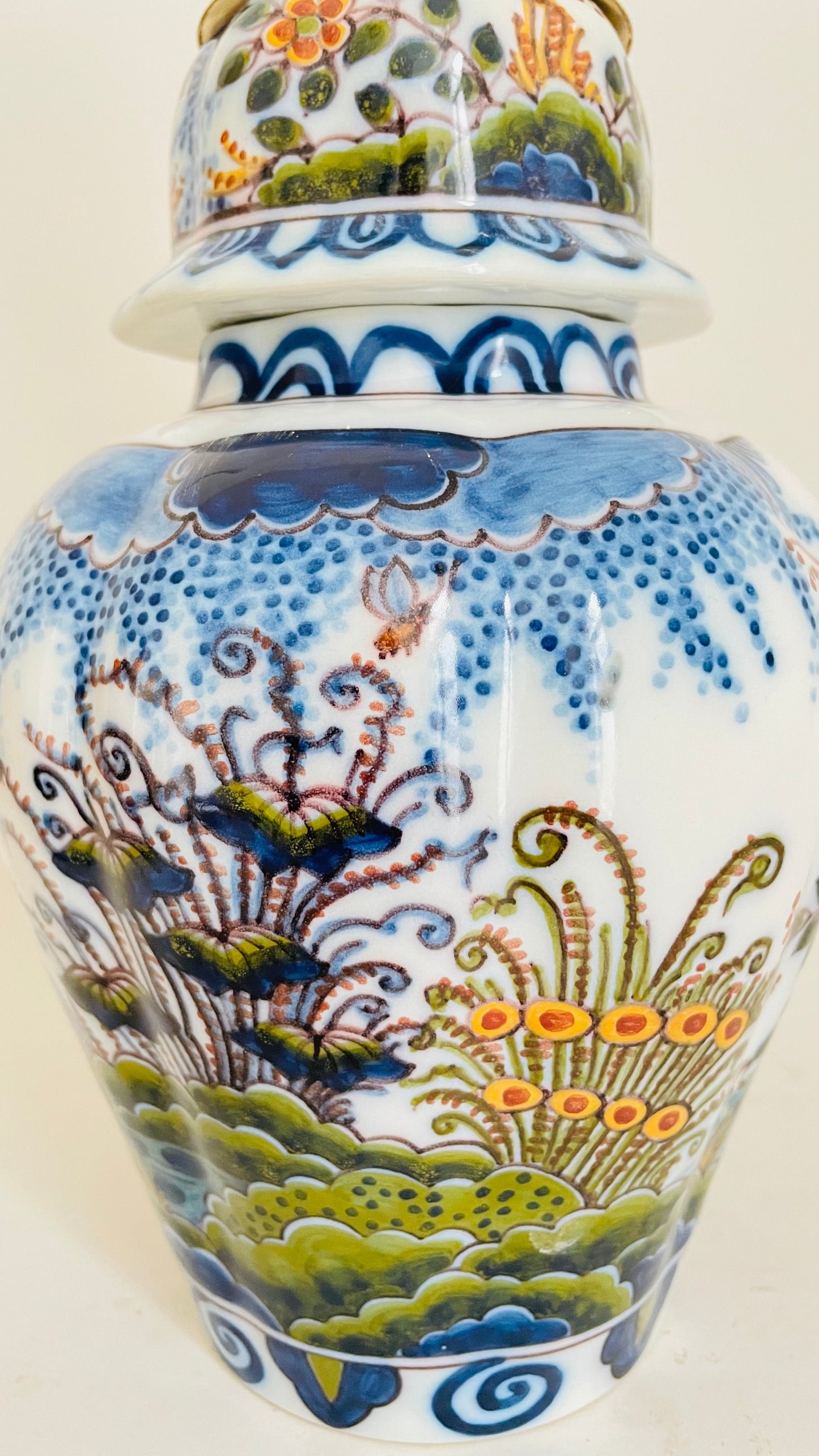 Antique Makkum Jar Lamp