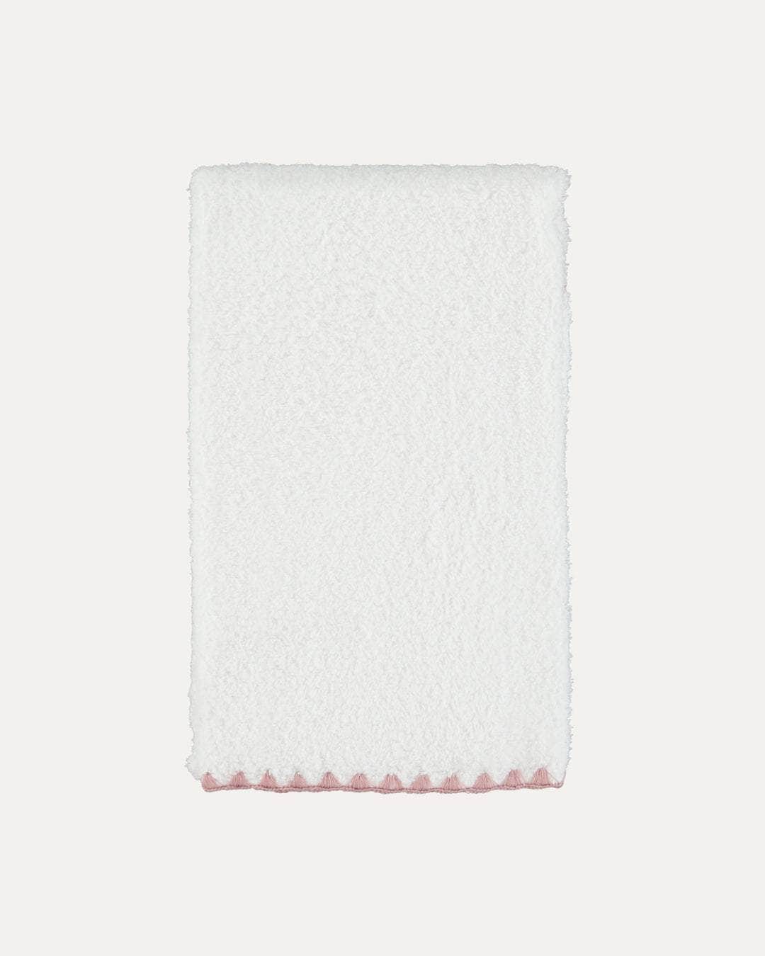 Bath Towel Shell White with Pink