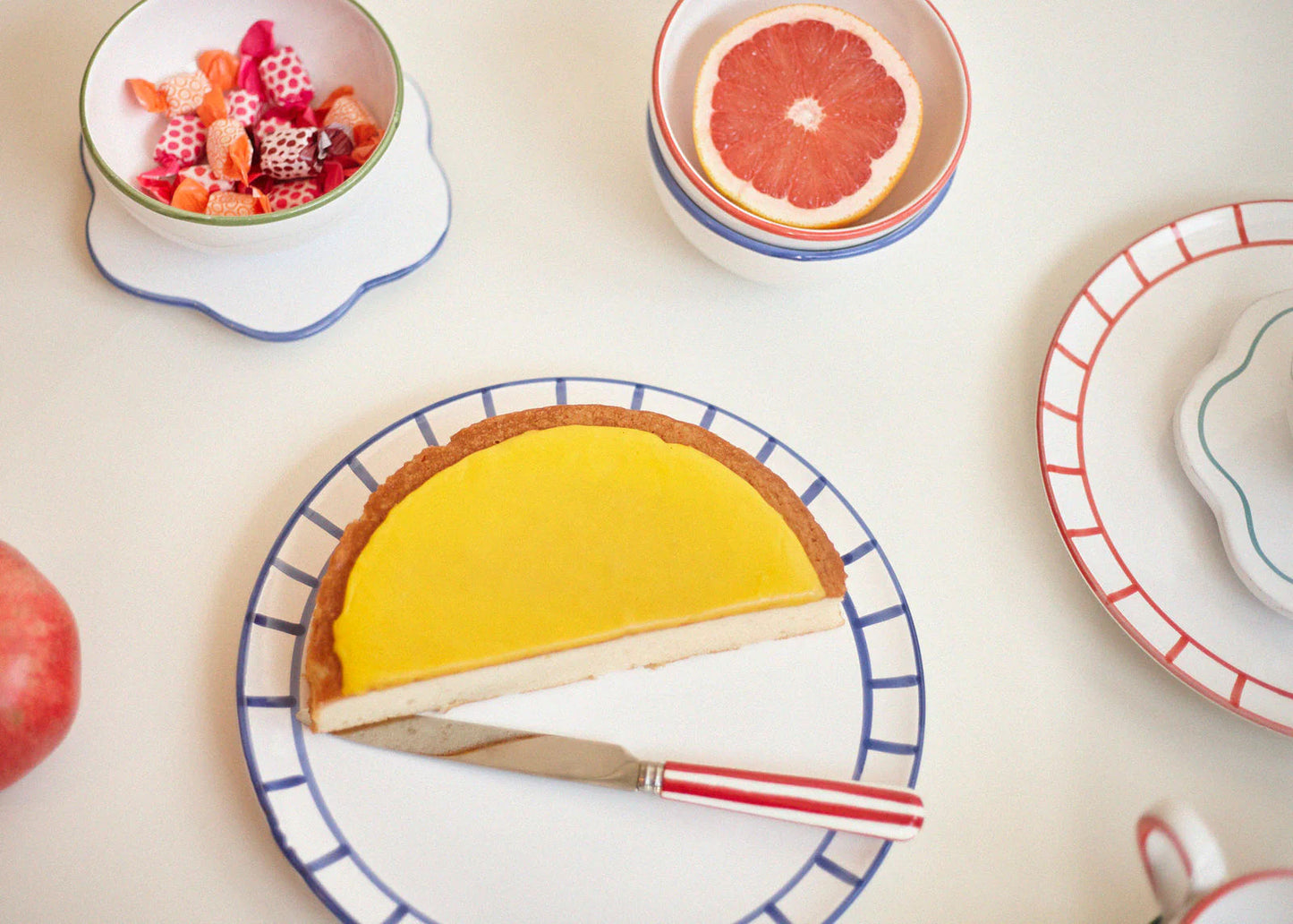 Dinner Plate - Royal Blue Fence