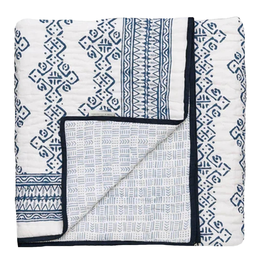 Double Mali Kahala Quilt Indigo