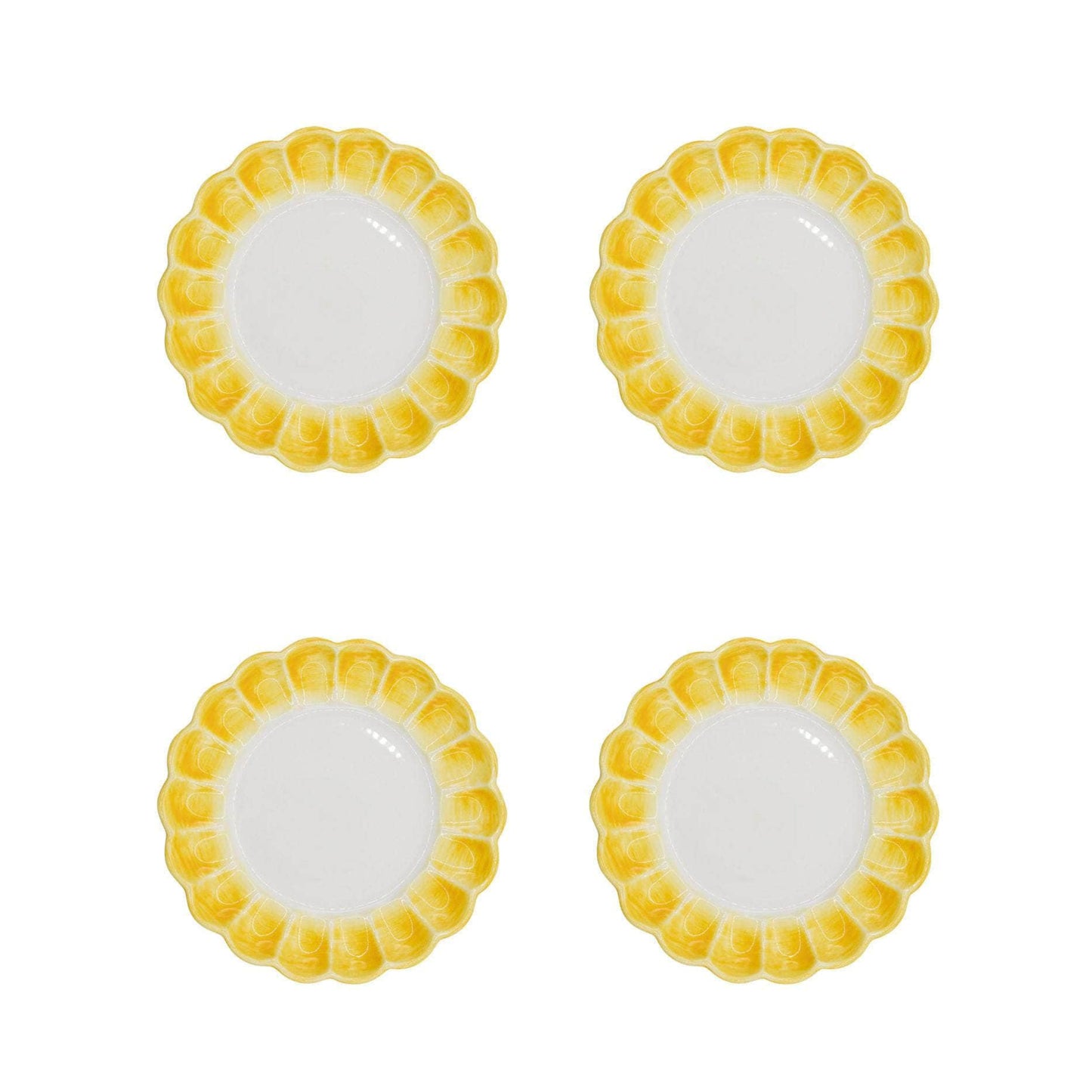 Lido Side Plate, Yellow, Set Of 4