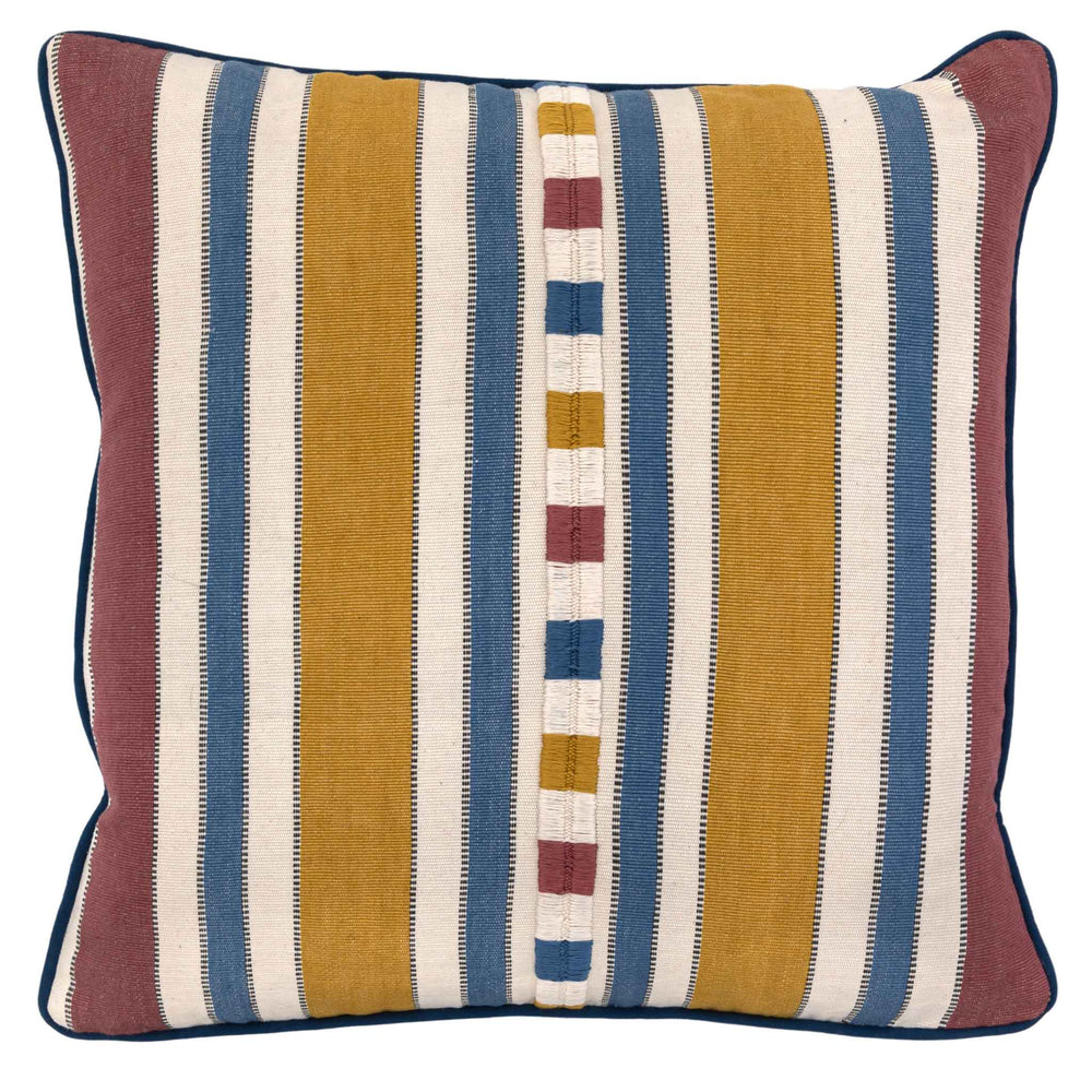 Raya Blue Yellow Square Cushion