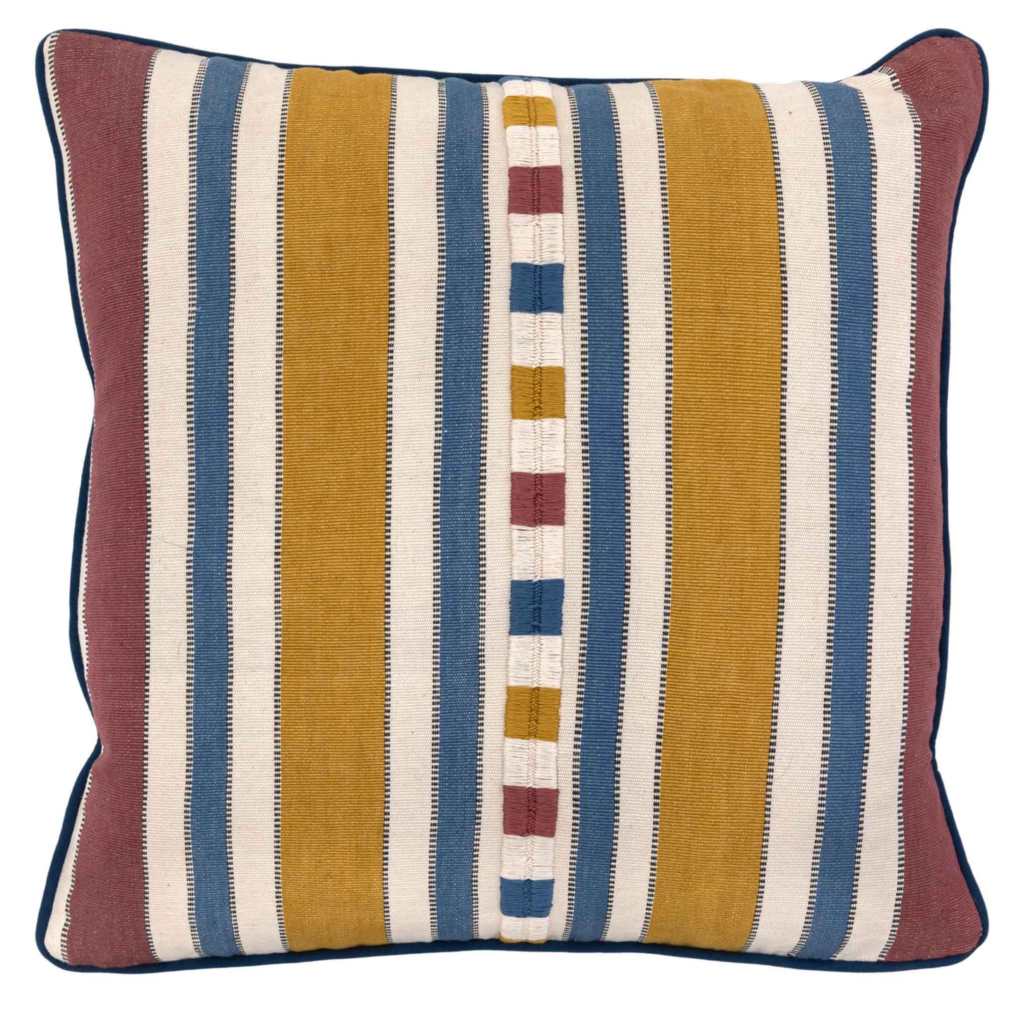 Raya Blue Yellow Square Cushion