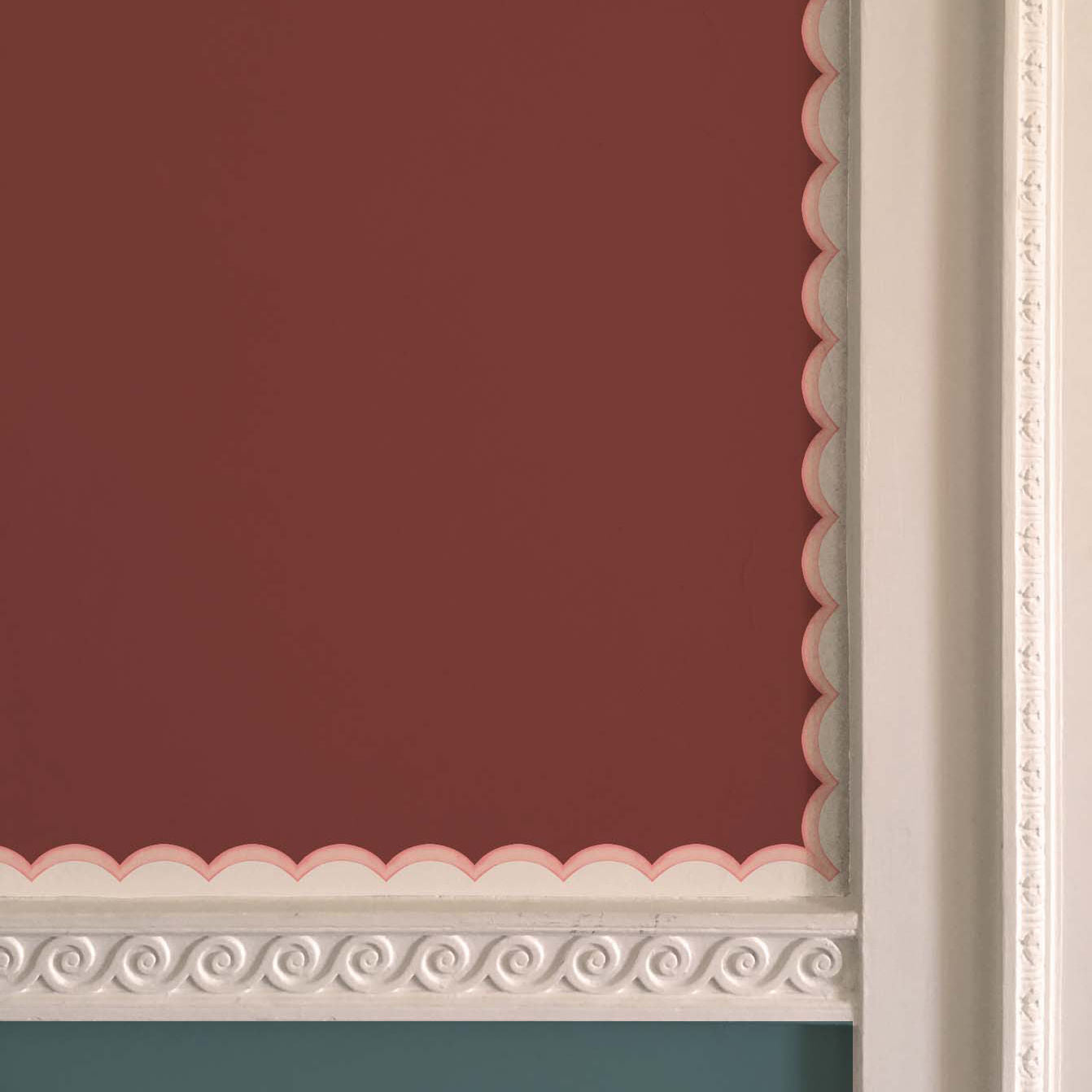 Scalloped Wallpaper Border - Pink