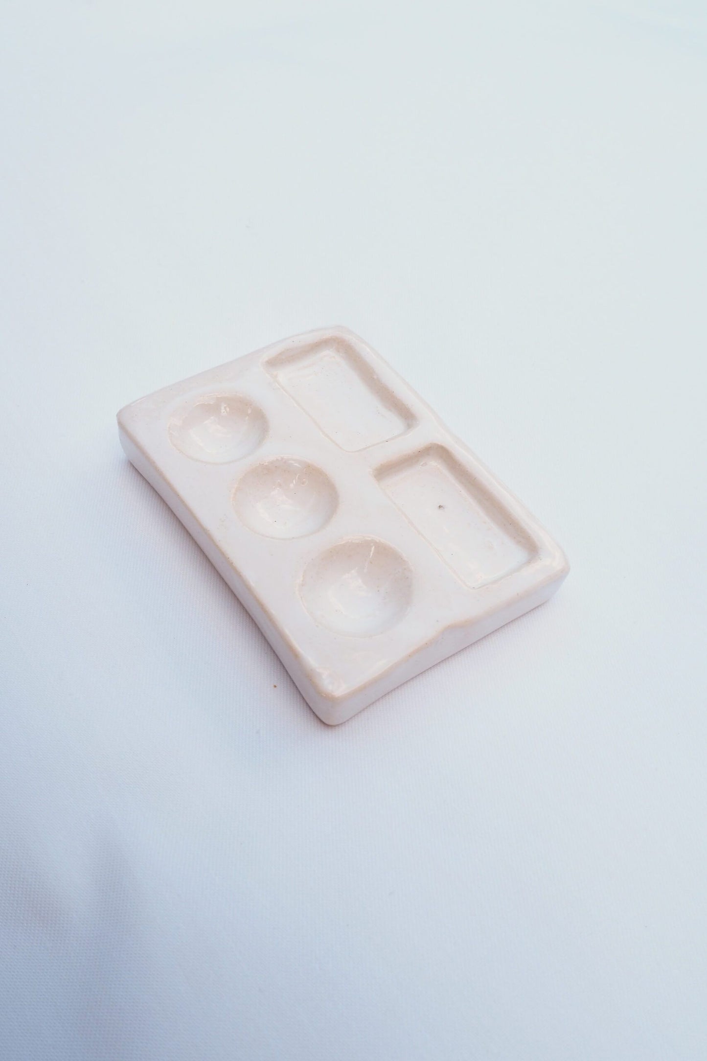 Travel Size Handmade Ceramic Palette