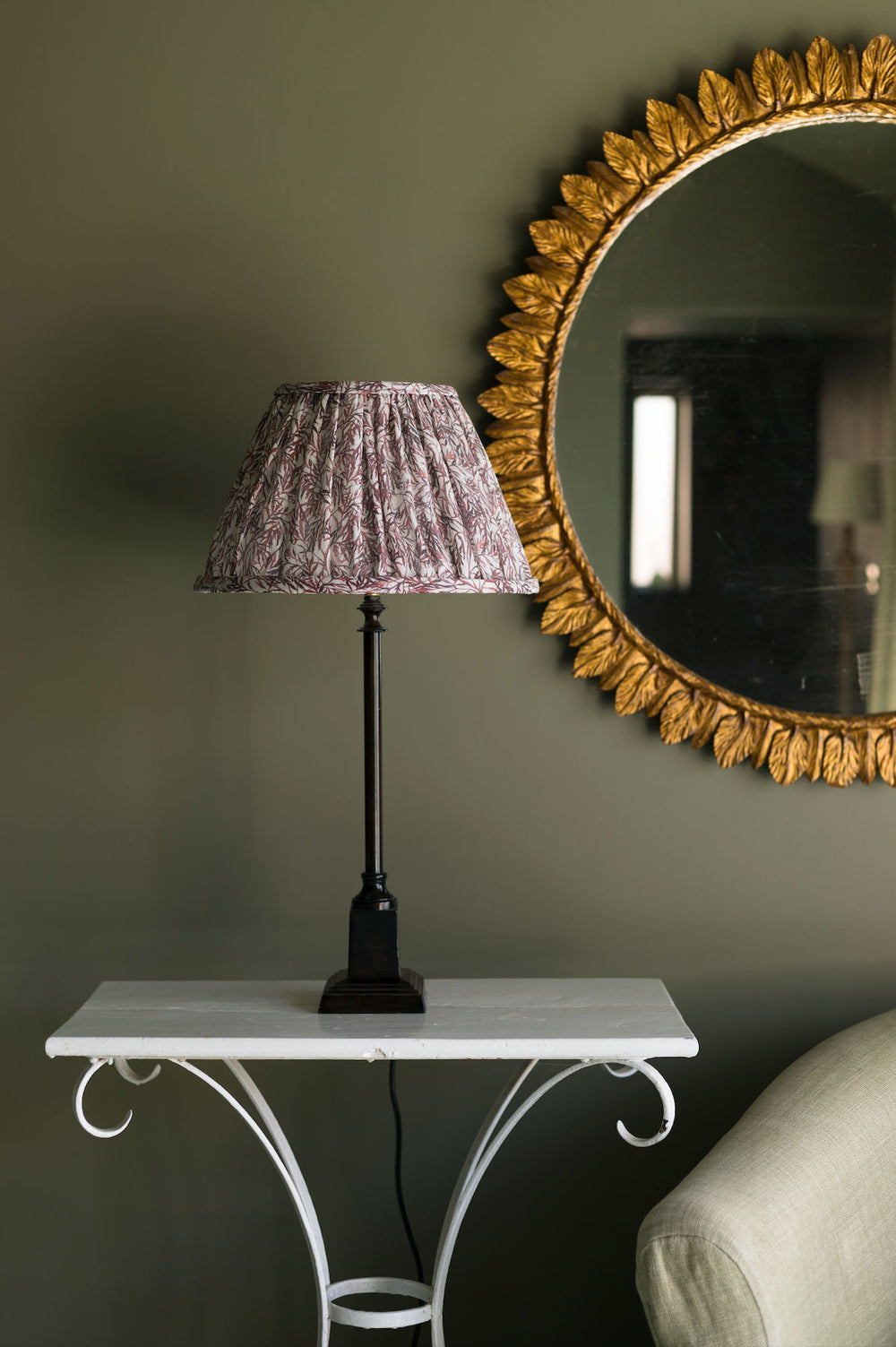 Elderflower Gathered Lampshade