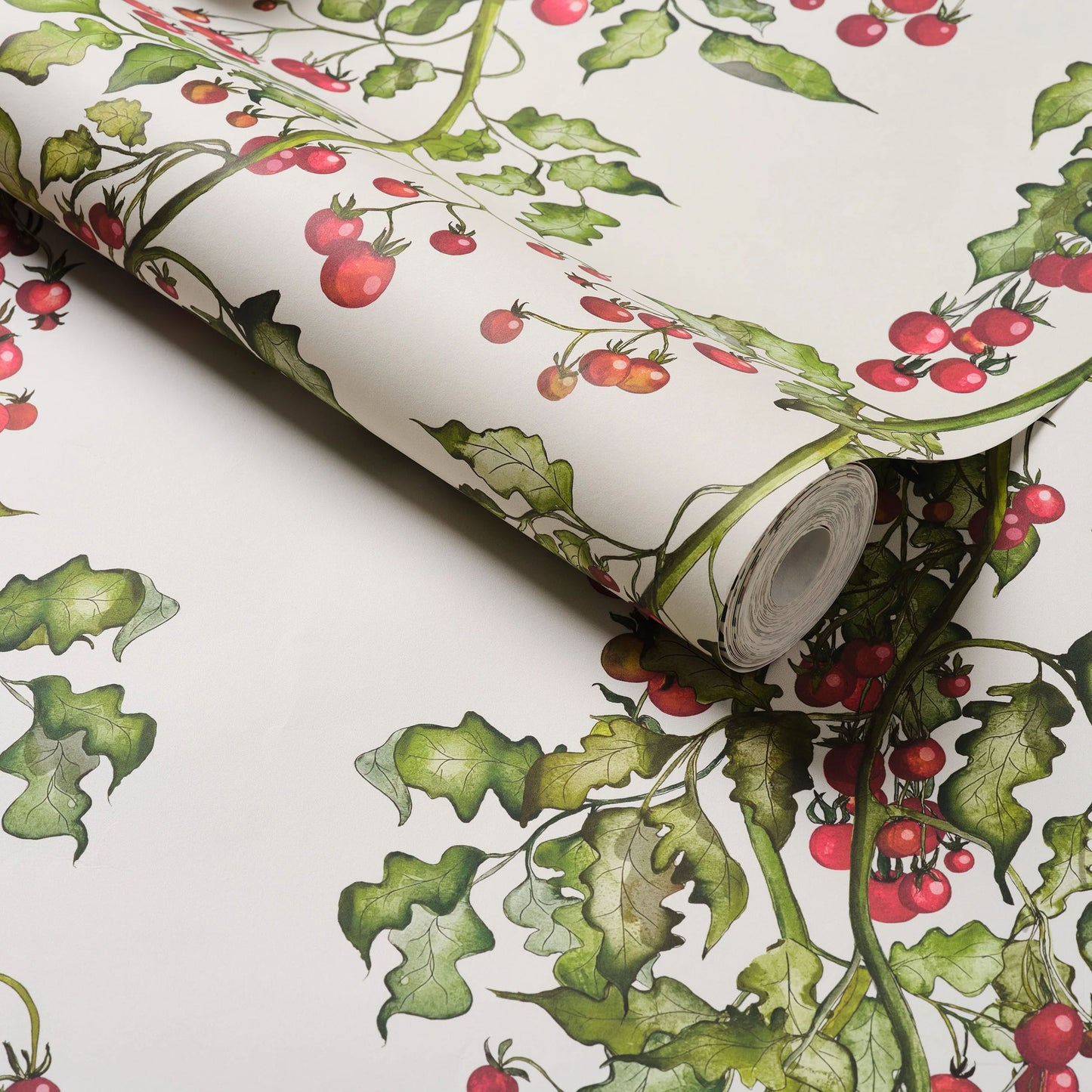 Tomato Vine Stripe Wallpaper
