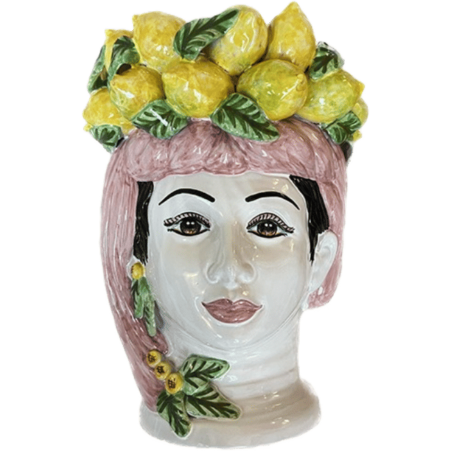 Large Sicilian Vase Limoni Woman – Pink