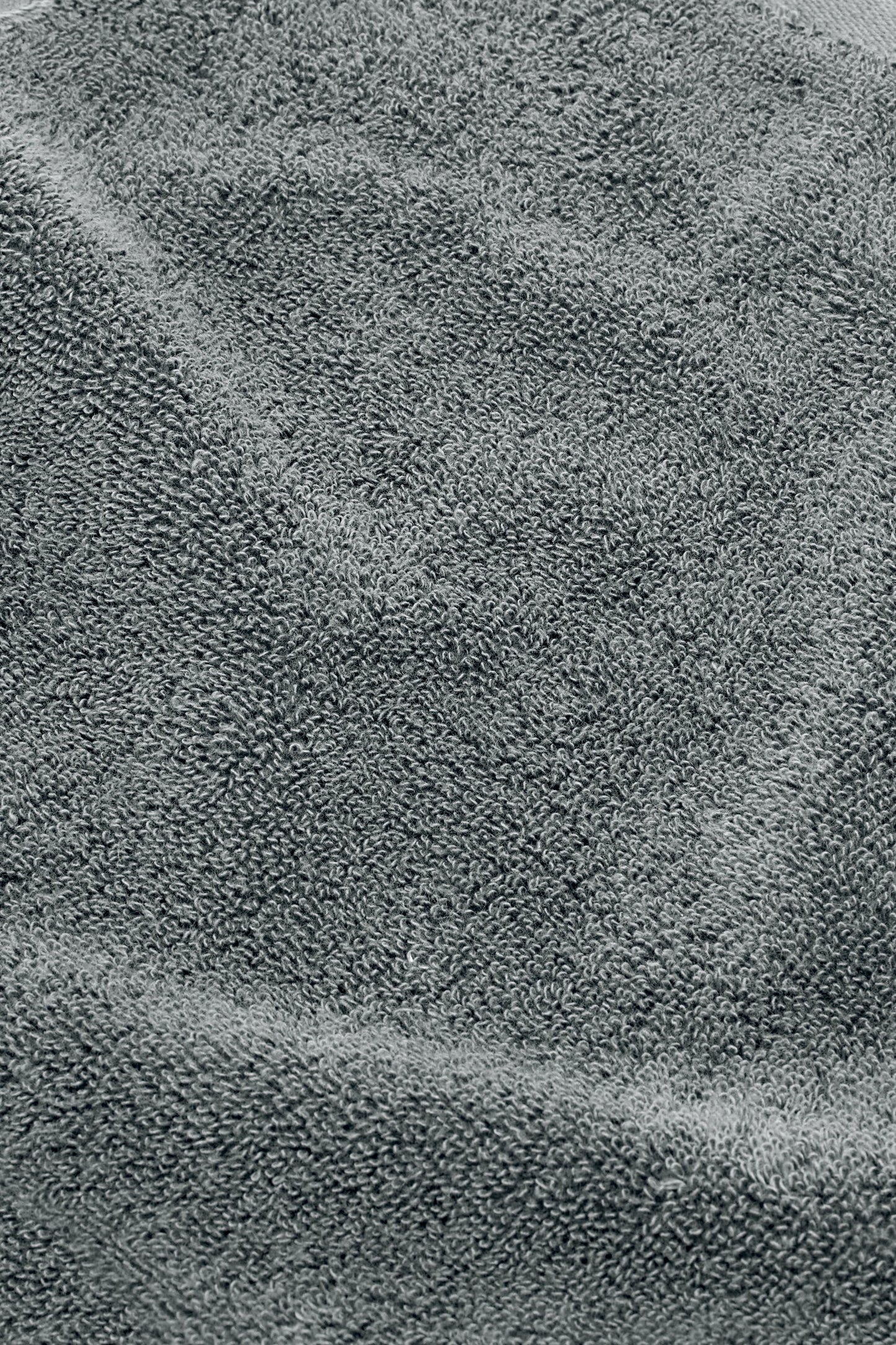 Organic Cotton Face Towel - Slate Grey