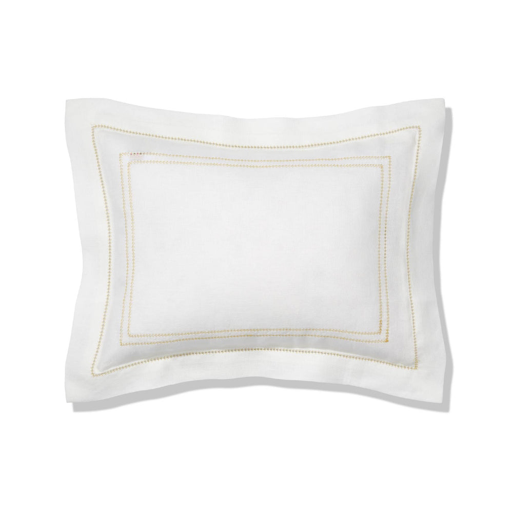 Boudoir Pillow with Hemstitch in Ochre
