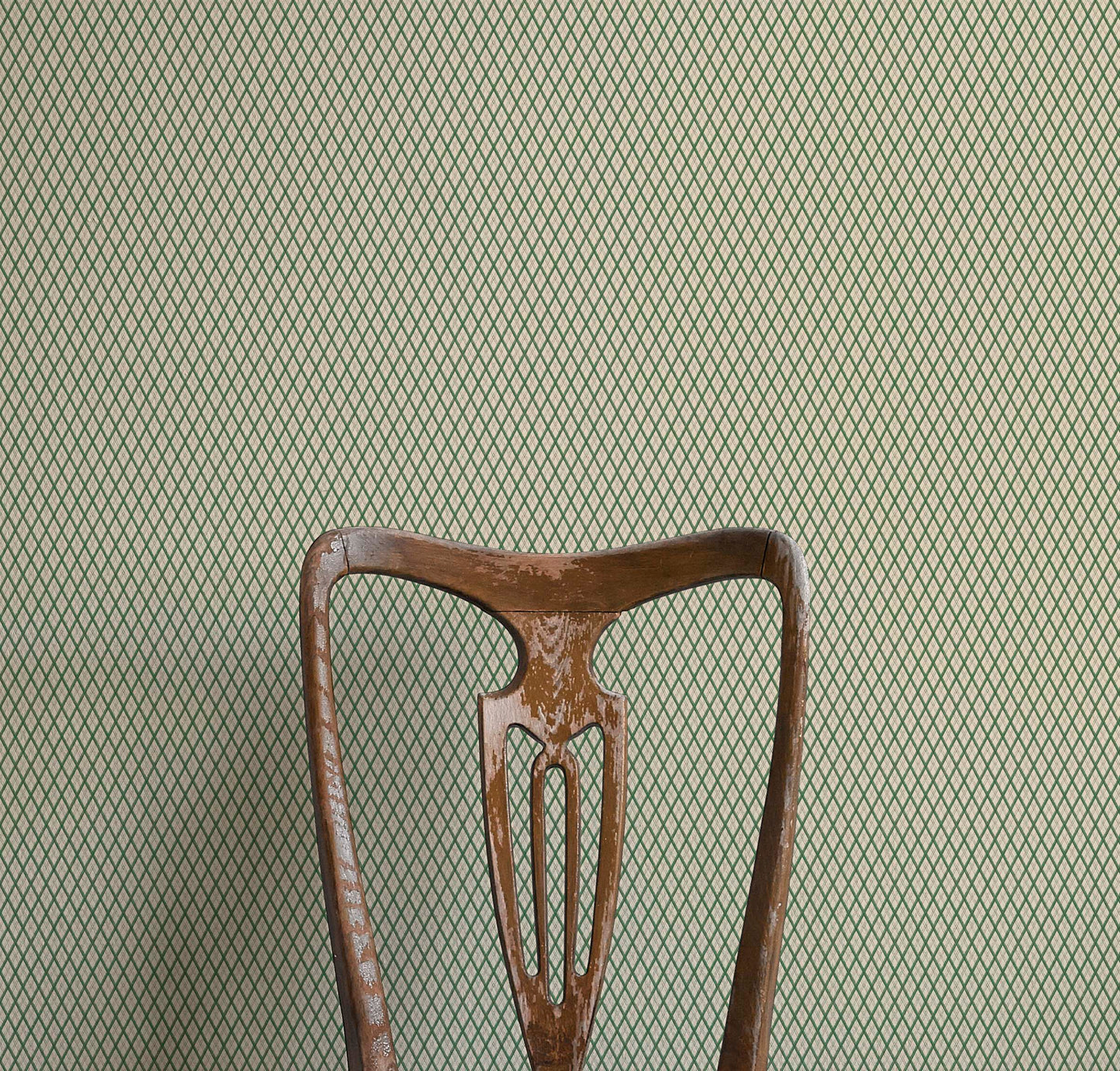 Little Lattice Wallpaper - Green