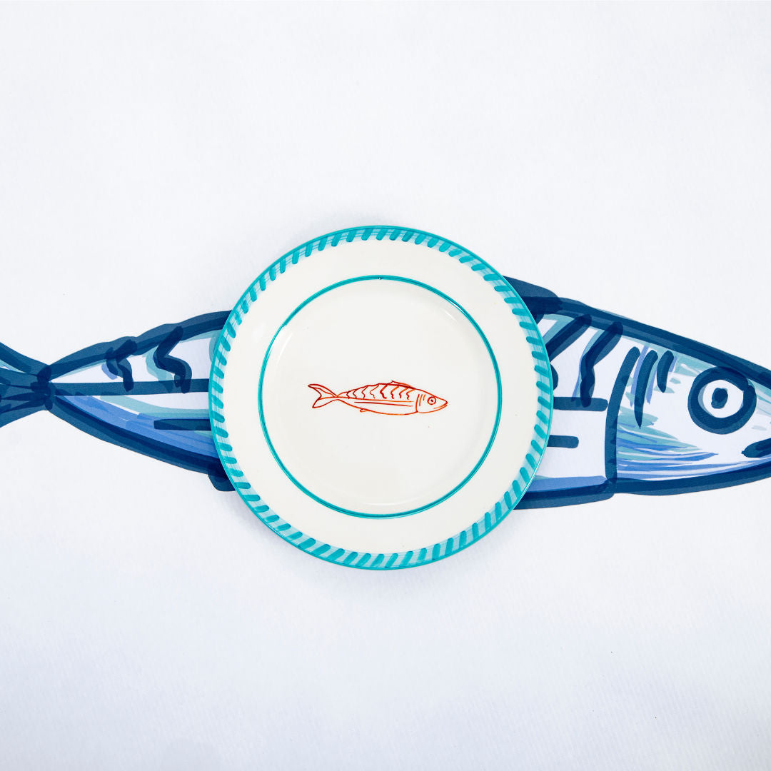 Fish Dessert Plate Set-Of-Two