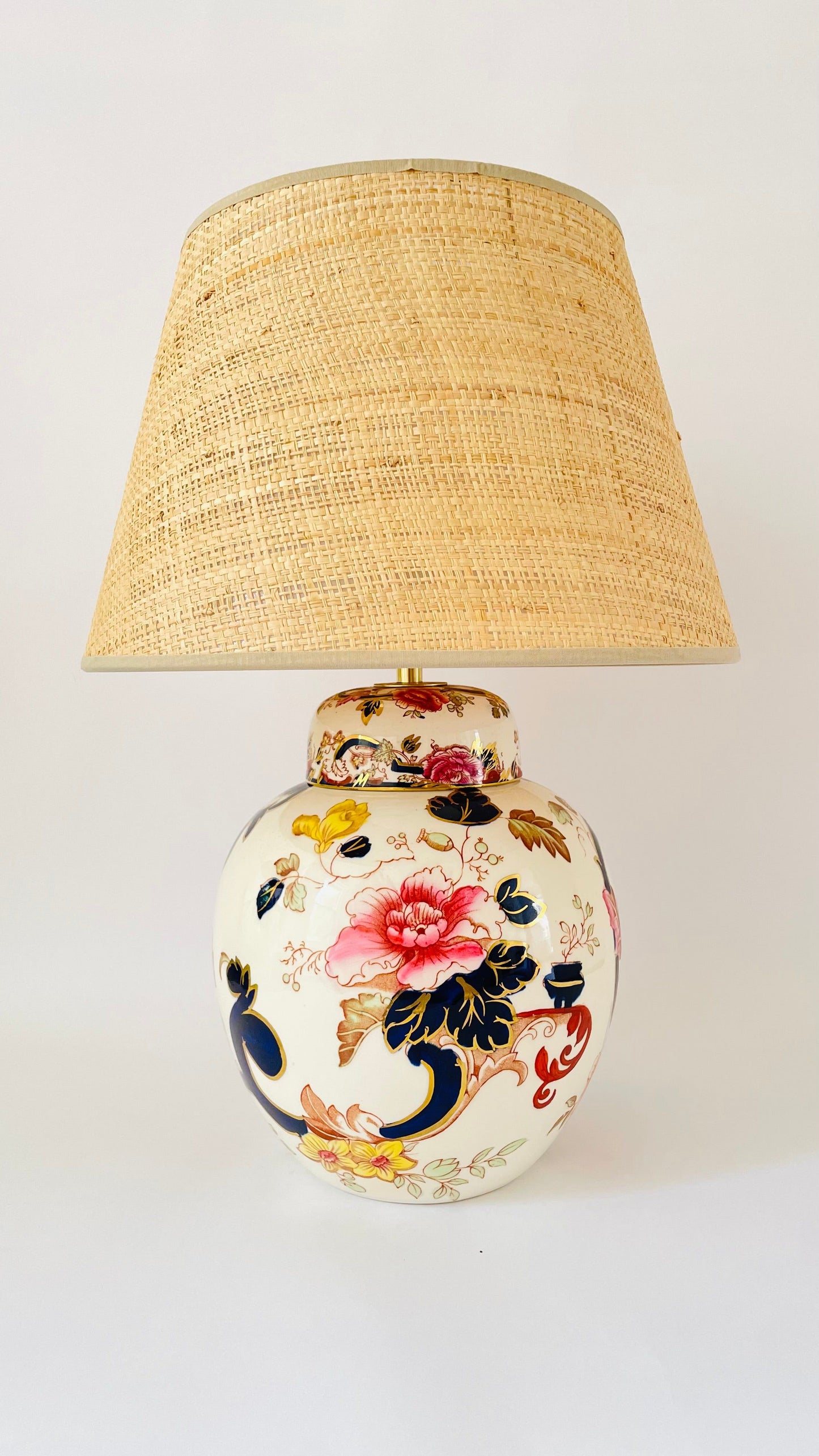 Large Antique Mason’s Lamp