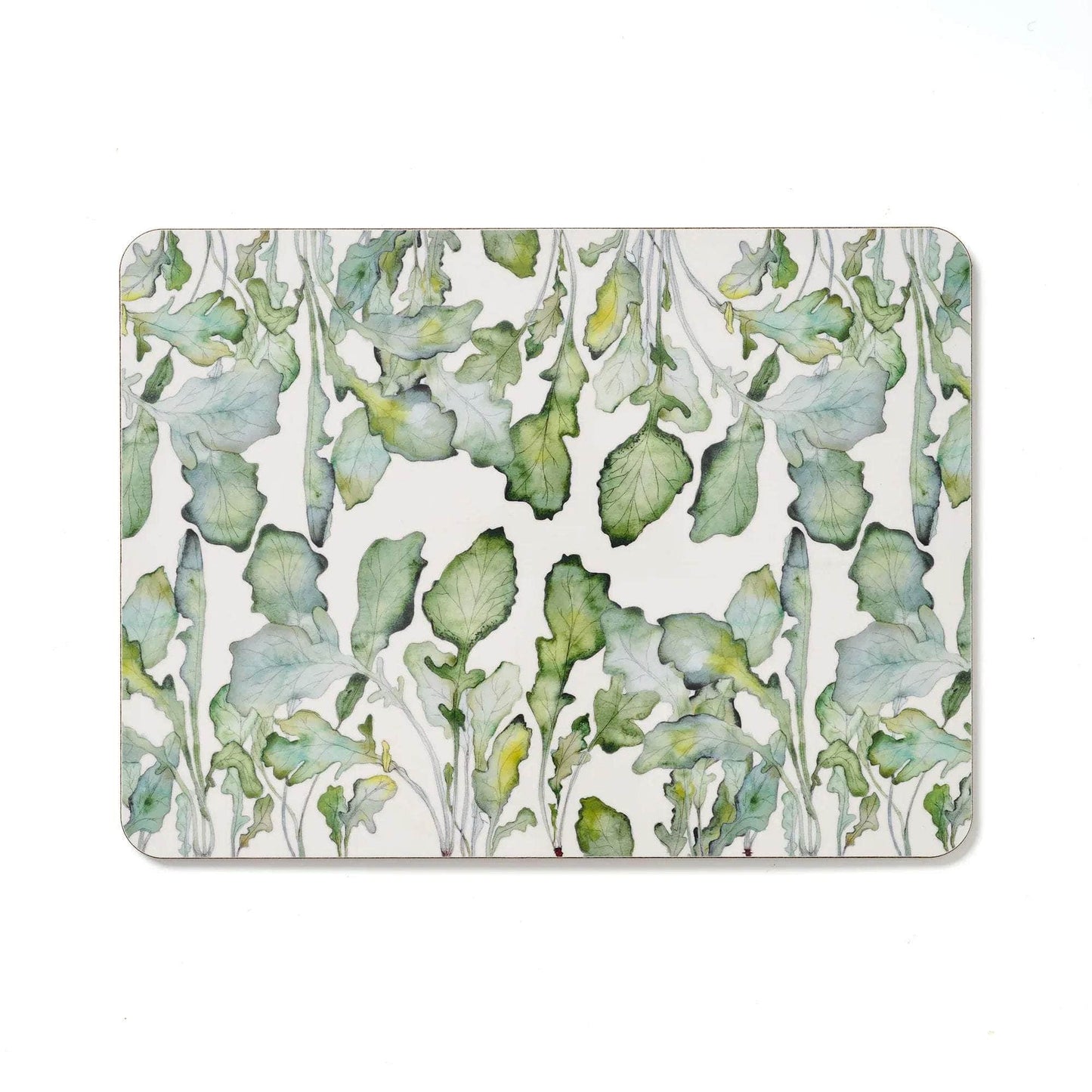 Set of Four Vegetable Leaves Placemats