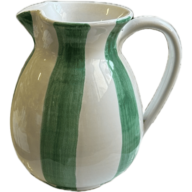 Light Green Stripe Carafe 1L
