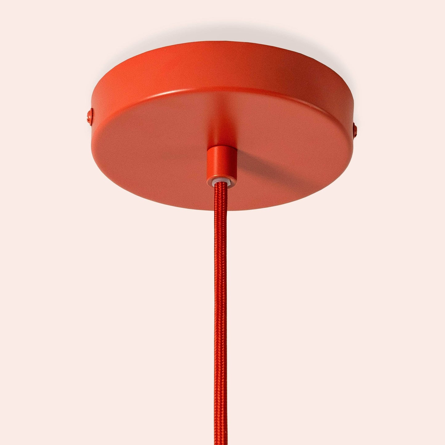 Burnt Orange Small Pleat Pendant Ceiling Light