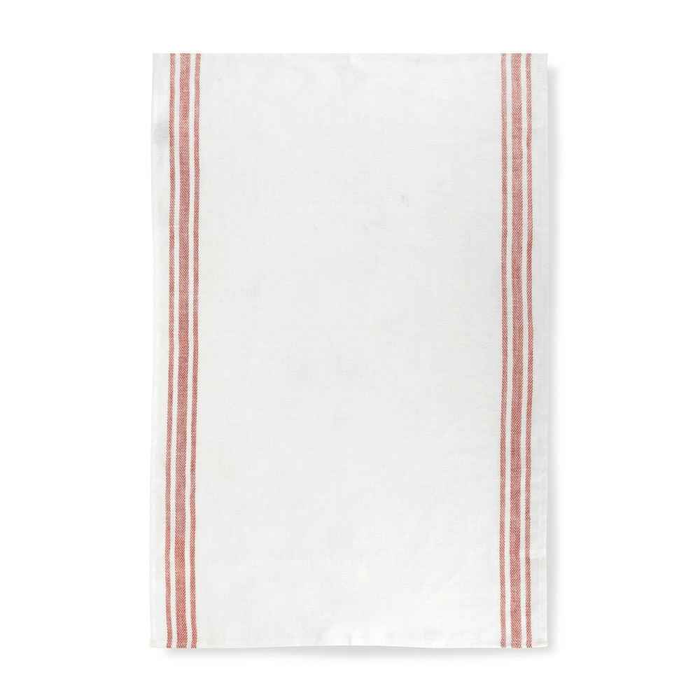 Set of 3 Kitchen Towels in French Red