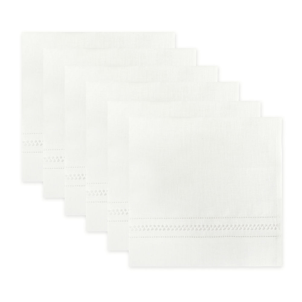 Set of 6 Large Diamond Stitch Napkins
