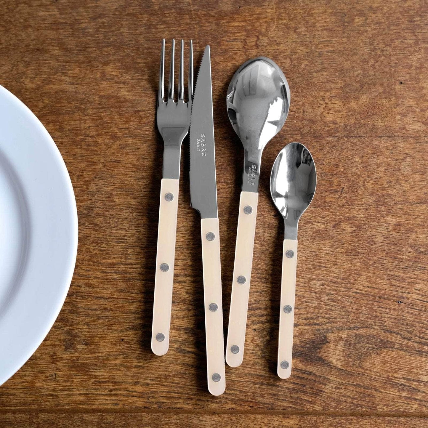 Bistrot Pearly 5pc Cutlery Set, Pearl