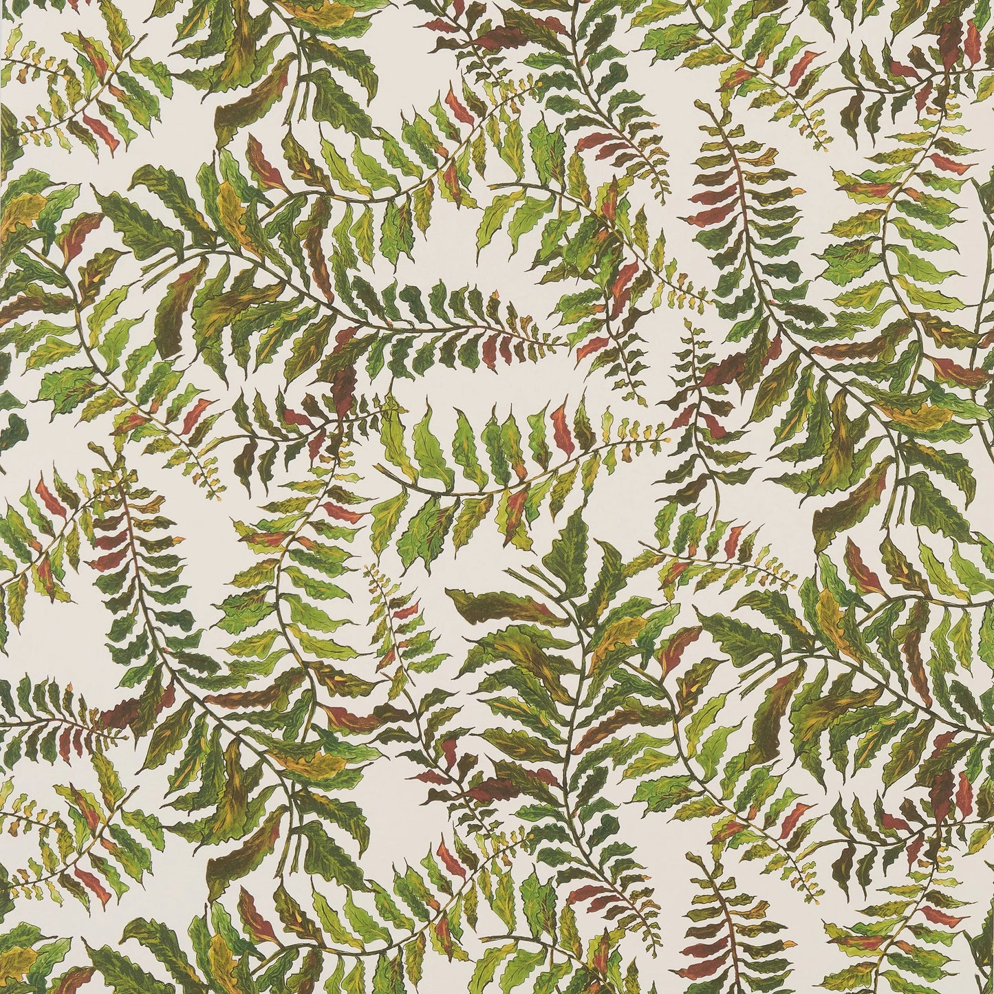 Fern Wallpaper - Off White Wallpaper