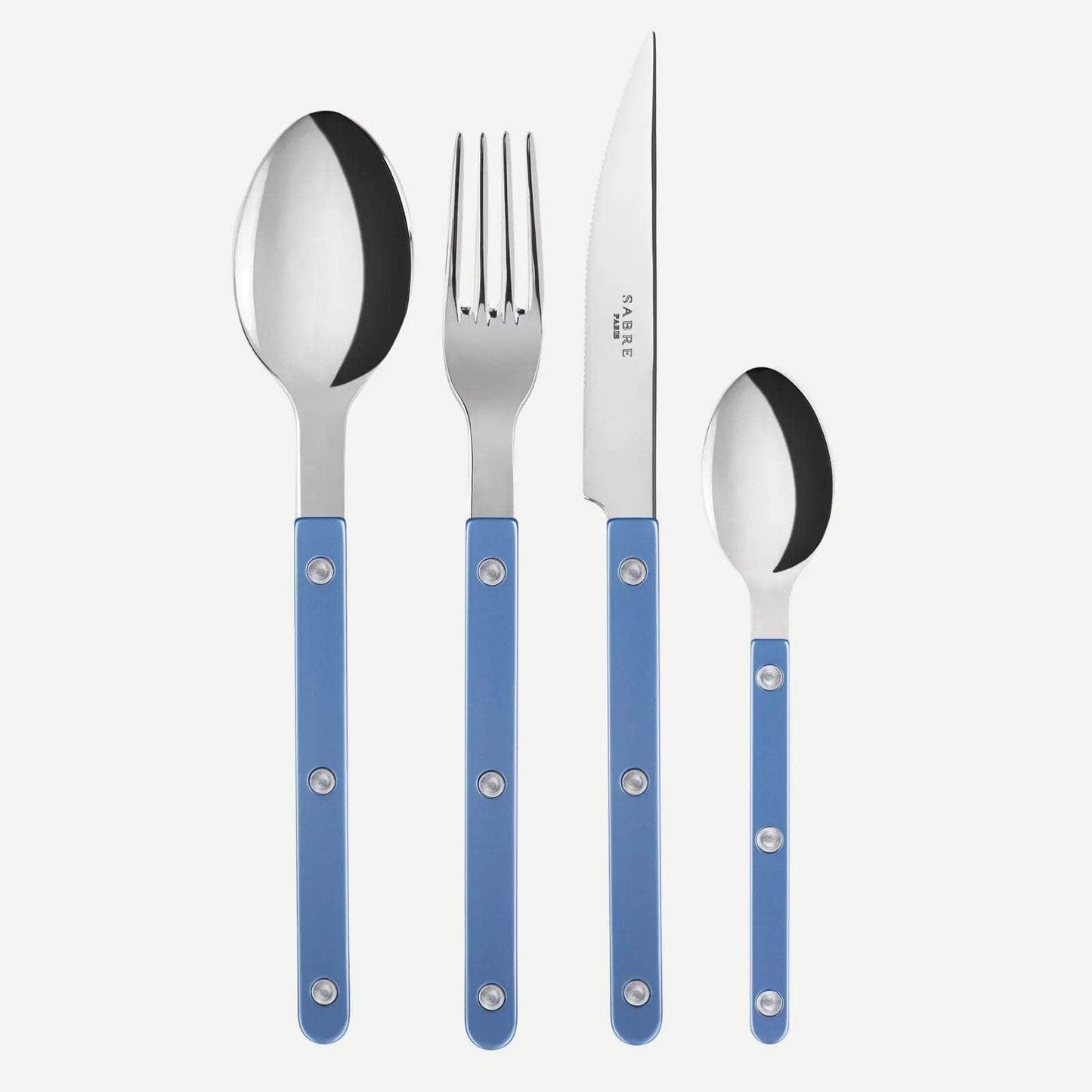 Bistrot Pearly 4pc Cutlery Set, Light Blue