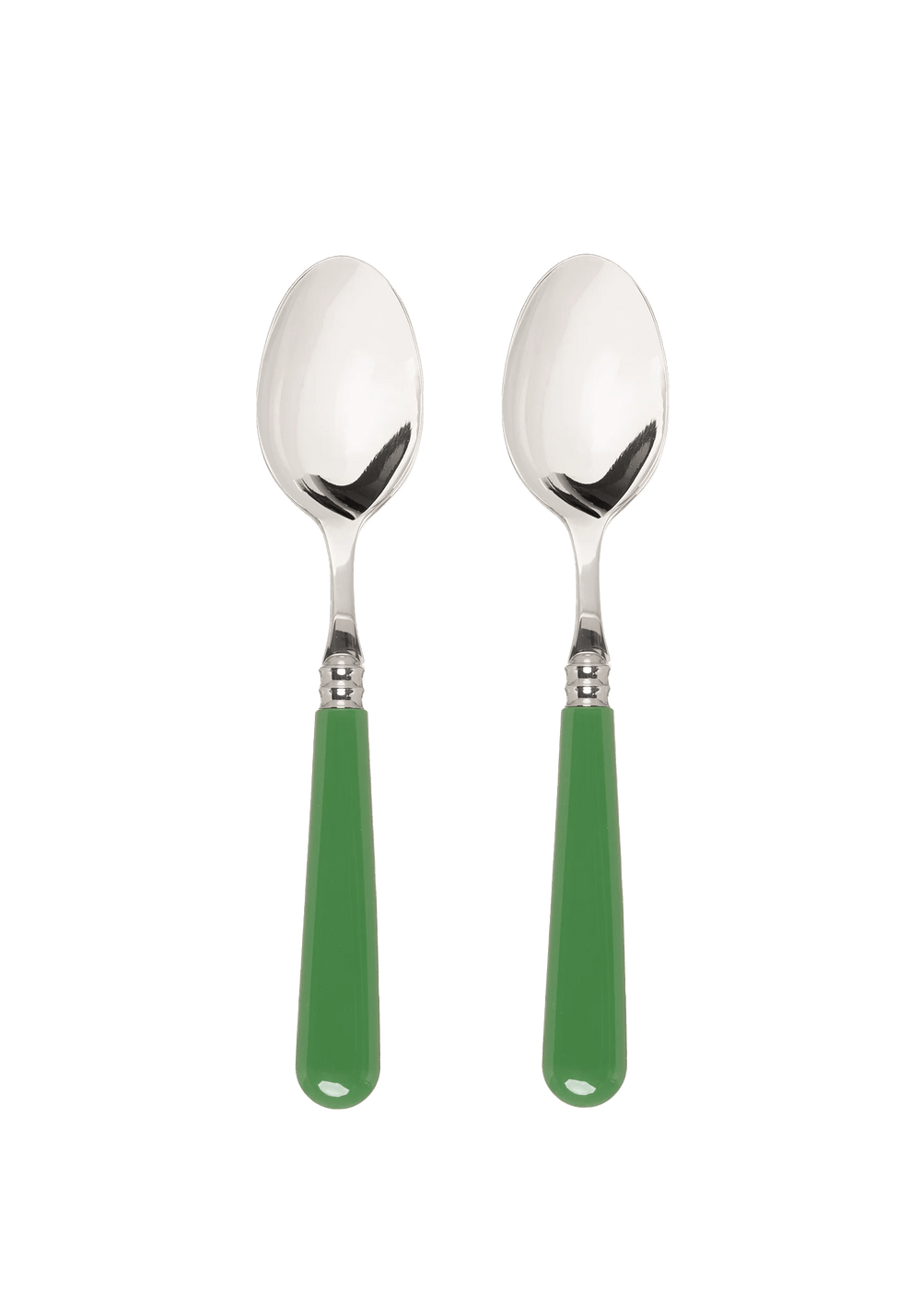 Green Set of 2 Dessert Spoons