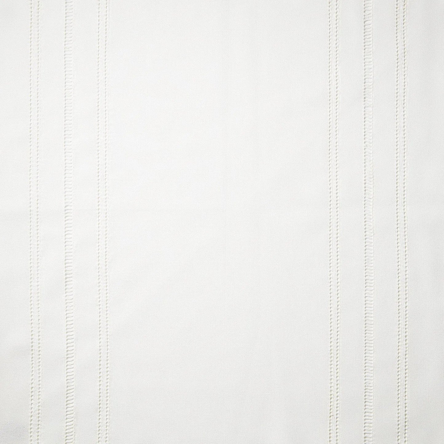 Drawn Thread Curtains - Ladder Stitch Rows - Ivory White
