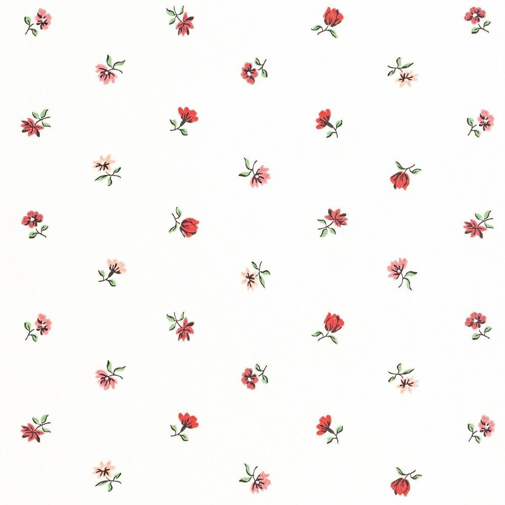 Petites Fleurs Wallpaper - Berry