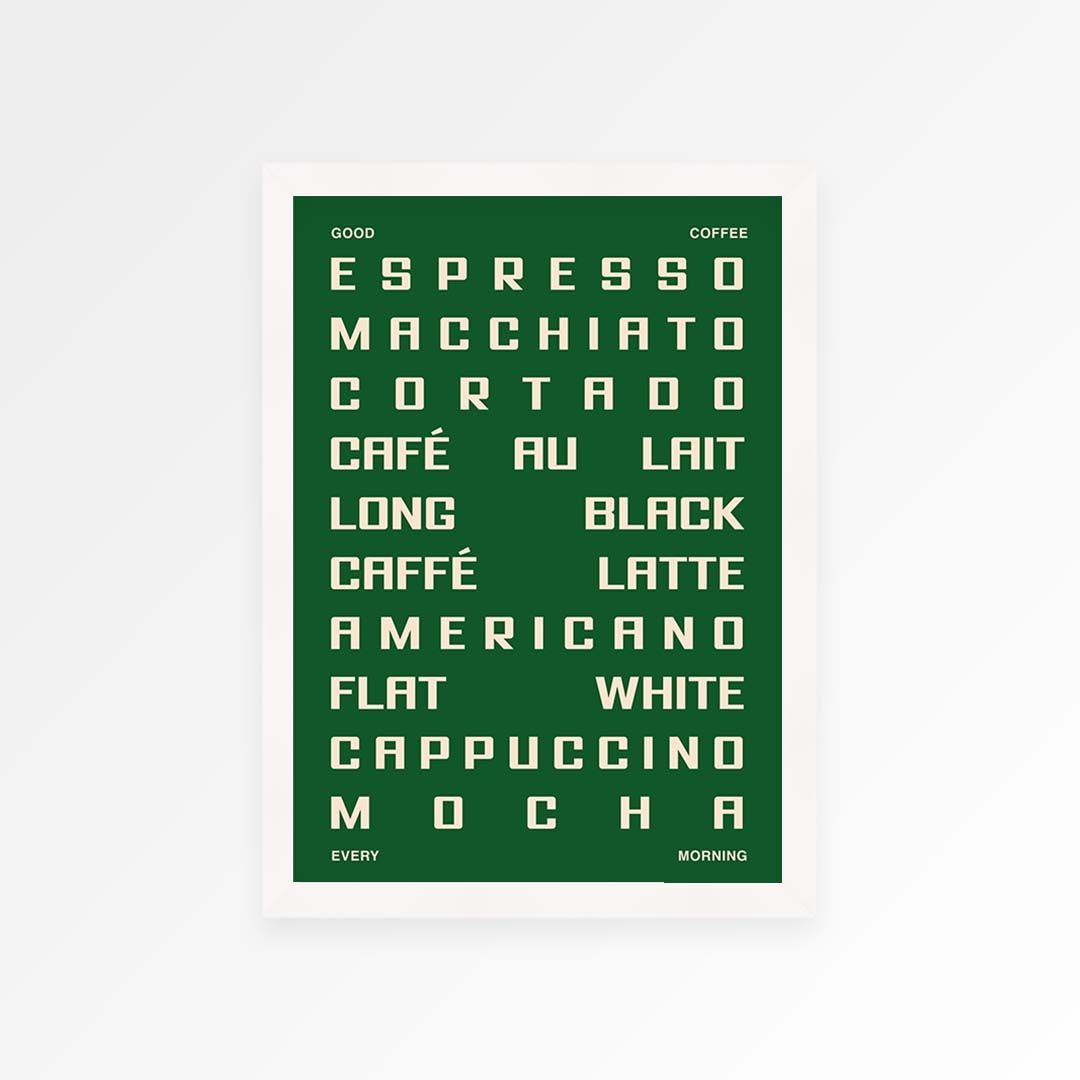 Coffee Guide Print